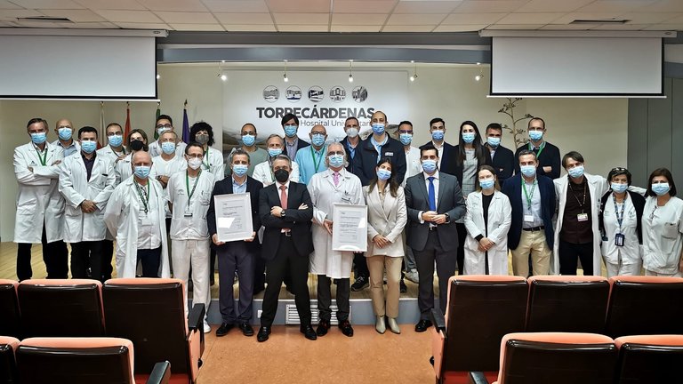 Hospital Torrecárdenas recibe el Sello de Excelencia en Gestión de Gases Medicinales